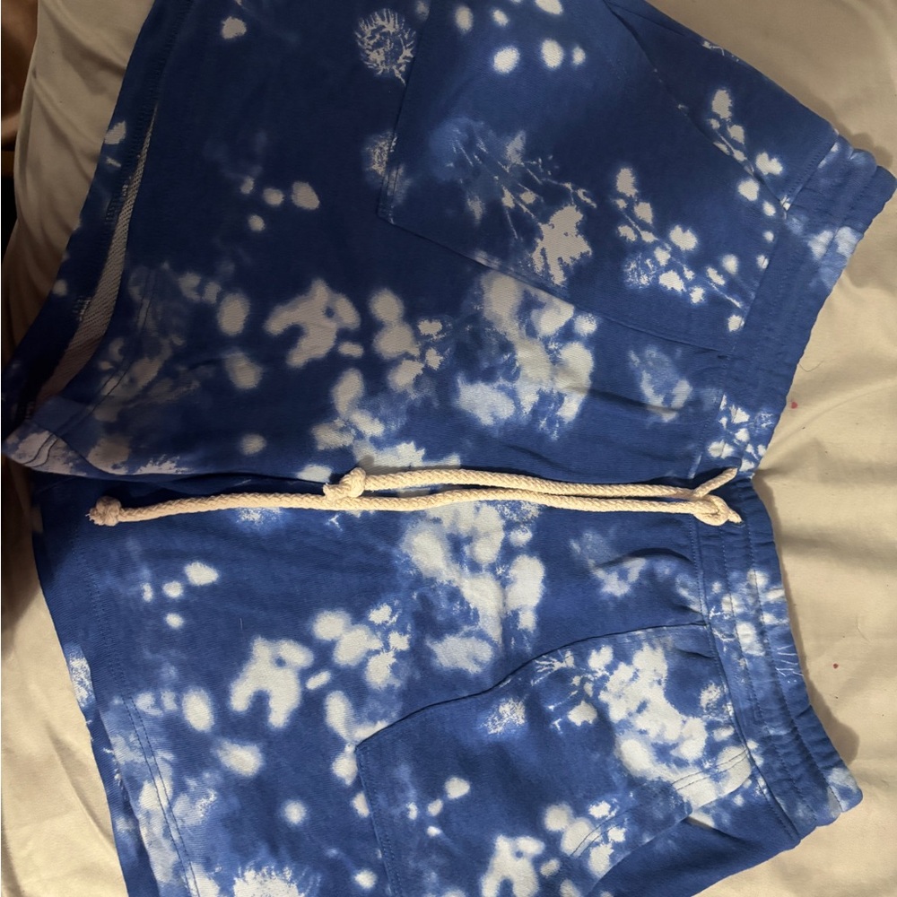 Sonoma Blue and White Tie-Dye Women's Shorts